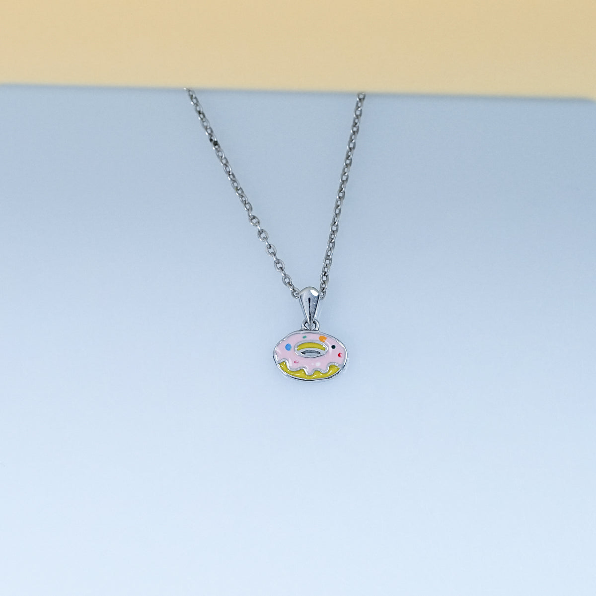 Multi Enamel Circle Donuts Pendant