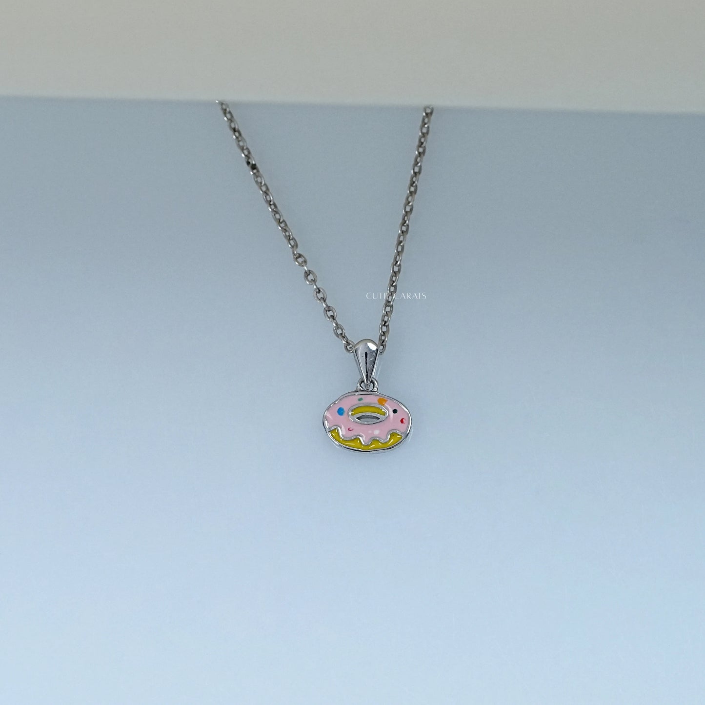 Multi Enamel Circle Donuts Pendant