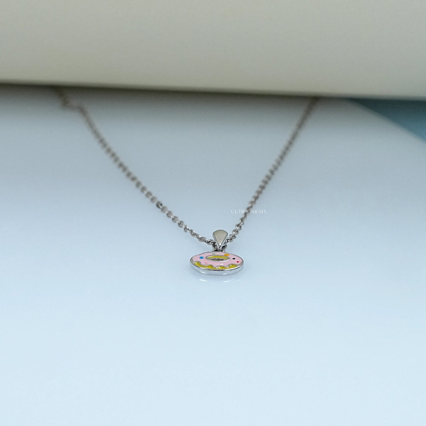 Multi Enamel Circle Donuts Pendant