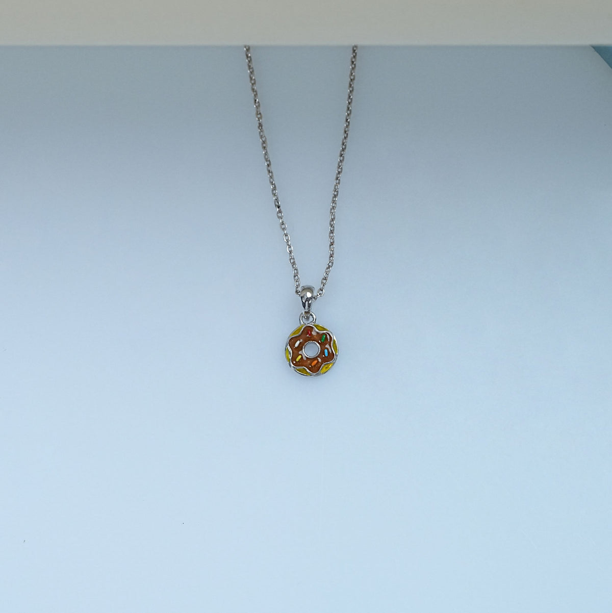 Multi Enamel Doughnut Charm Pendant