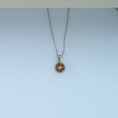 Multi Enamel Doughnut Charm Pendant