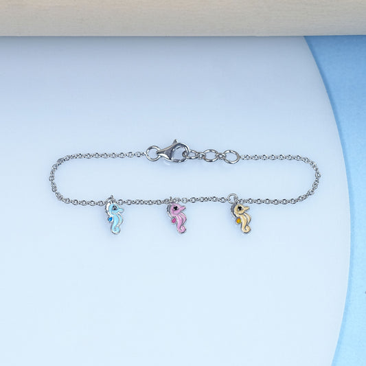 Round cut Lab Grown Diamond Bracelet