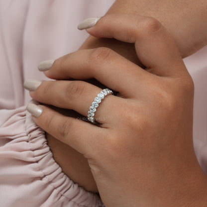 Oval Cut Eternity Band