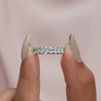 Oval Cut Eternity Band