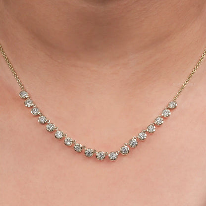 Old European Round Charm Necklace