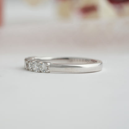 7 Stone Round  Cut Lab Diamond  Ring