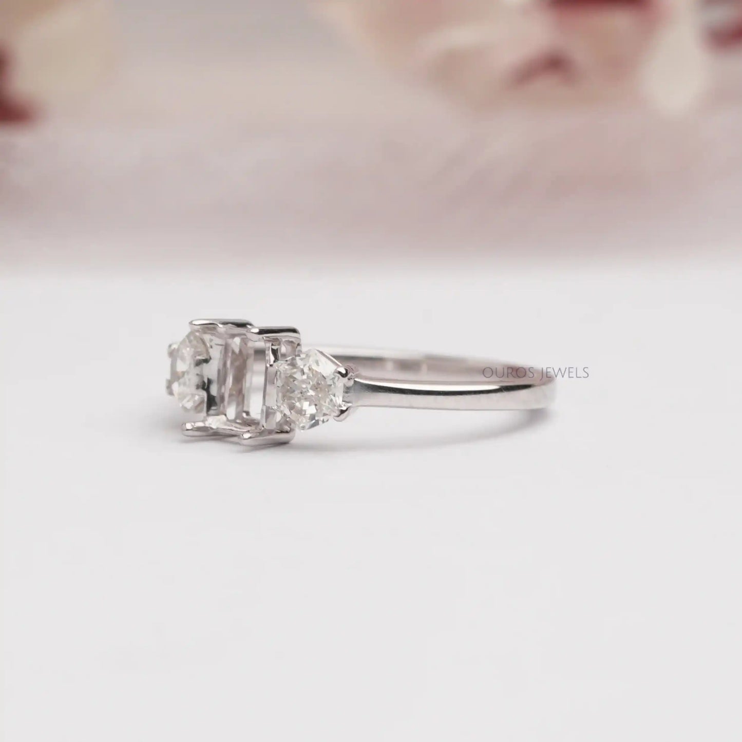 Mount Setting  Hexagon Cut Diamond  Ring