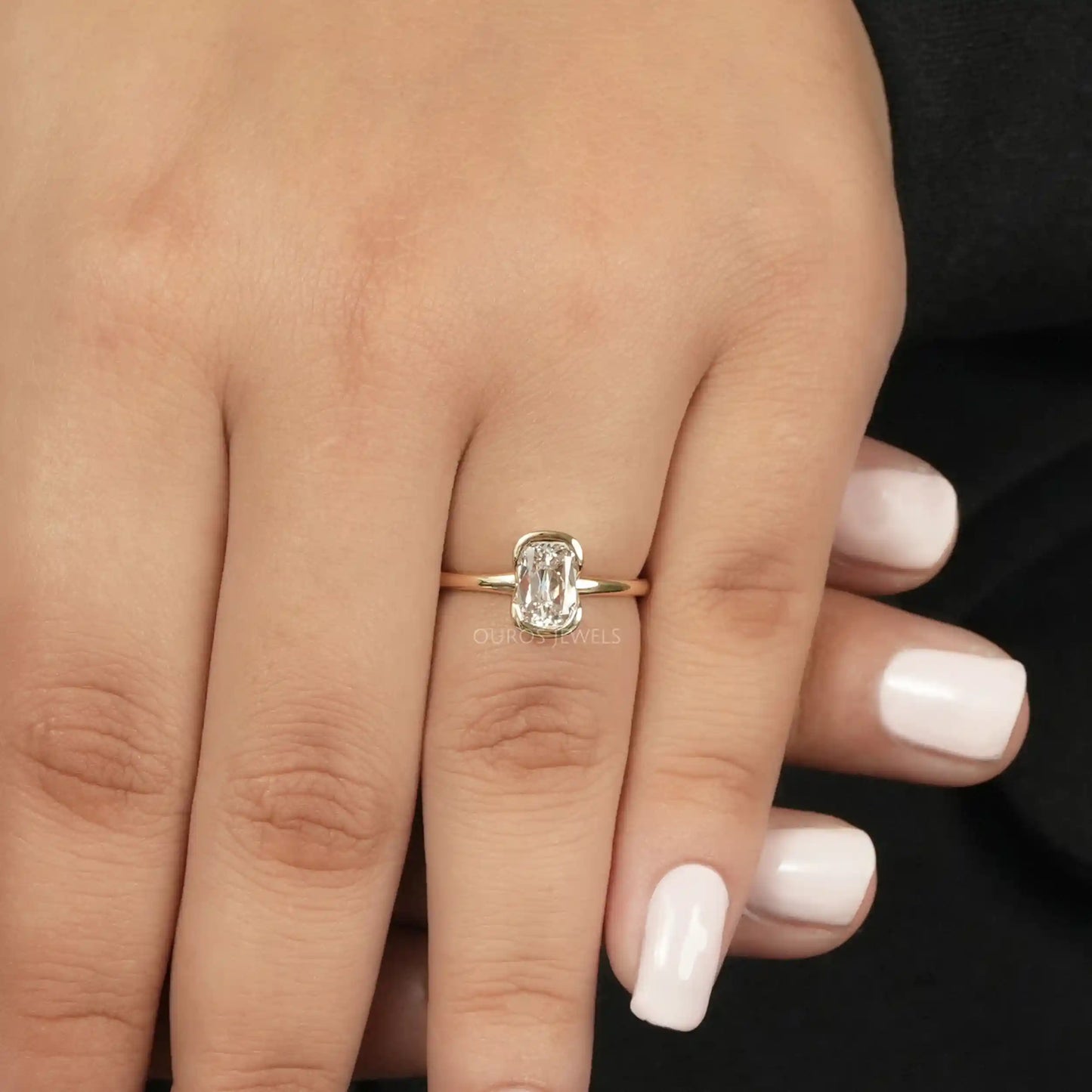 Ashoka Cut  Lab Grown Diamond  Solitaire  Ring