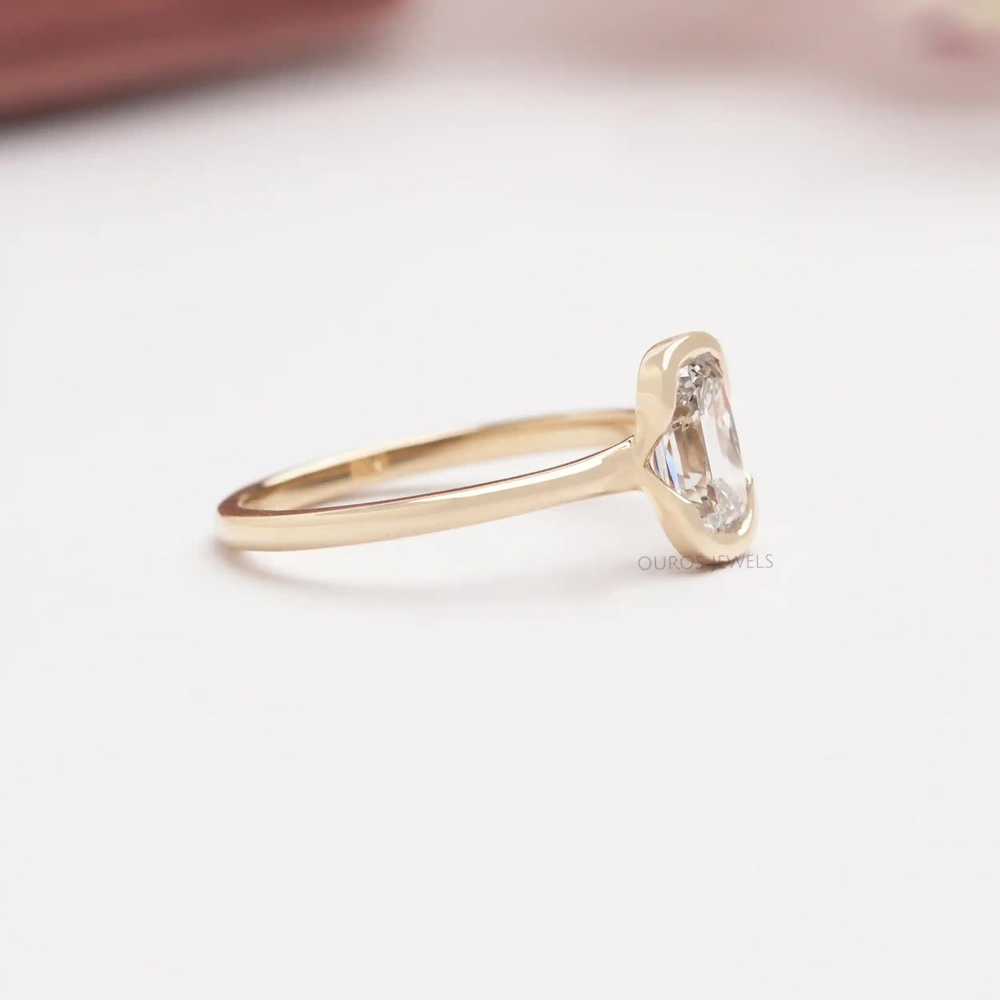 Ashoka Cut  Lab Grown Diamond  Solitaire  Ring