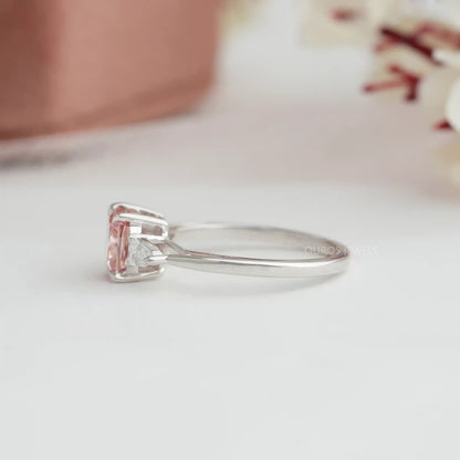 Arrow Cut  Three Stone  Engagement  Ring