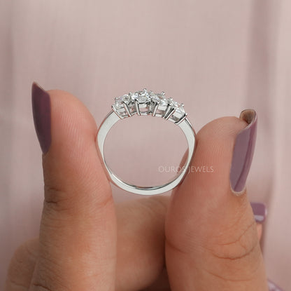 Multi Shape Four Stone Lab Diamond Ring