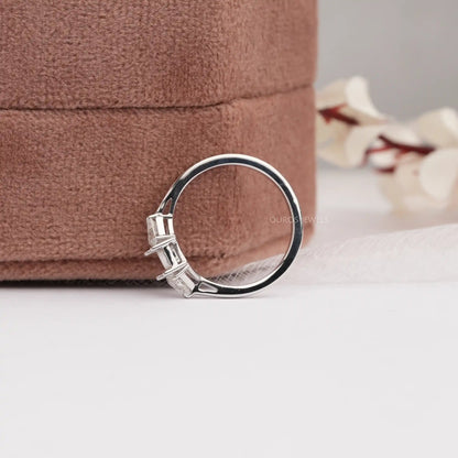 Antique Shape  Lab Diamond  Mount Ring
