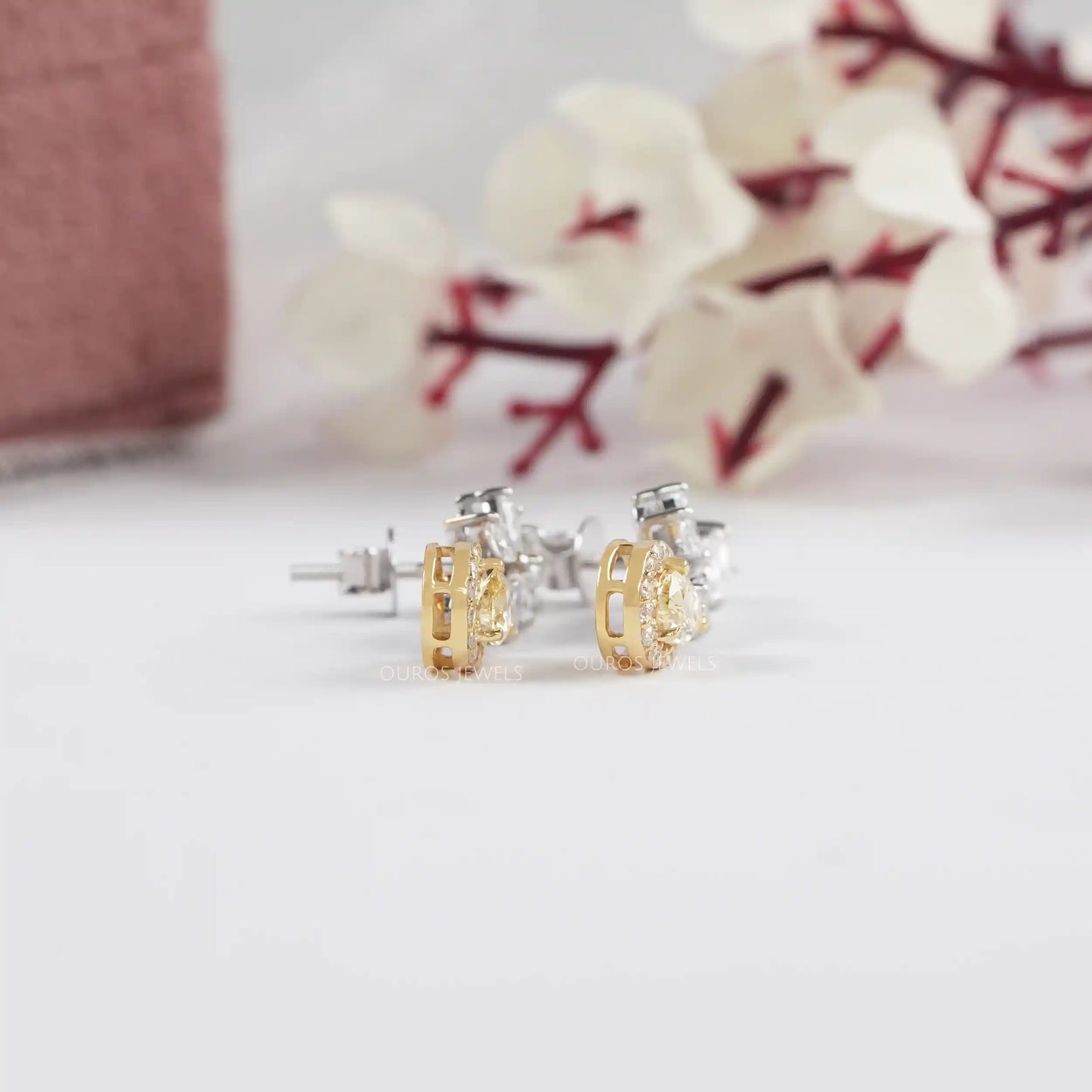 Bridal  Multi Shape Lab Diamond  Earrings