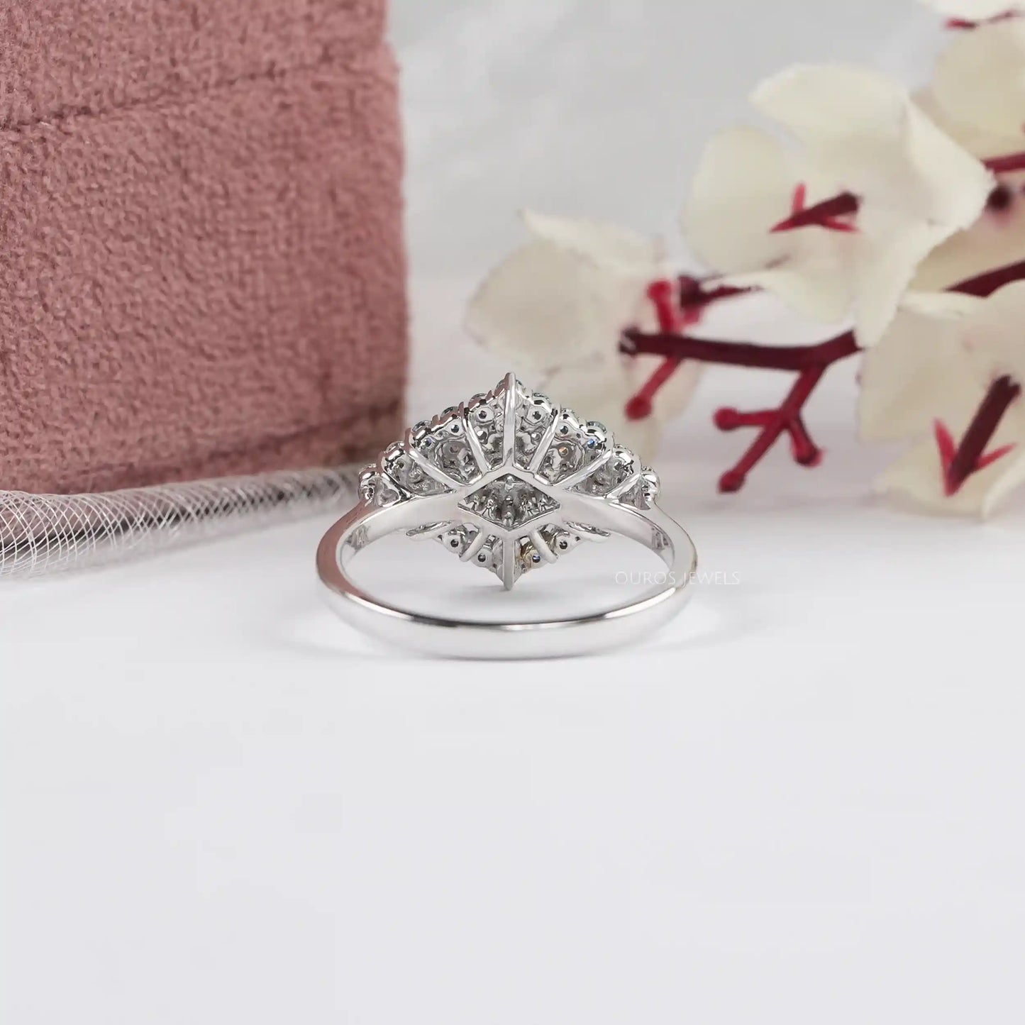 Round Cluster Diamond  Anniversary Ring