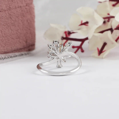 Marquise & Pear Cluster Diamond  Ring