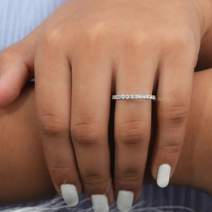 2.00 MM Round  Cut Lab Diamond  Wedding Band