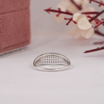 Pave Set Round Cut Chocolate Diamond Ring