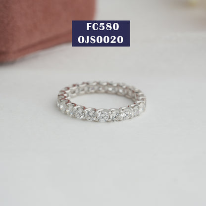 2.80 MM Round  Cut Lab Diamond  Band