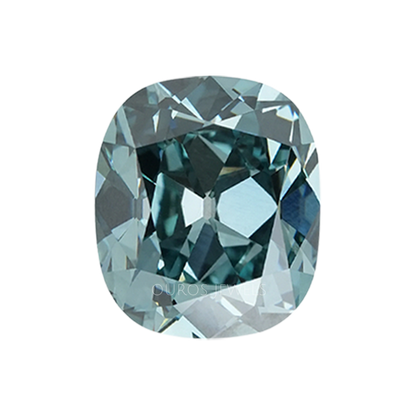 Greenish Blue Cushion Cut