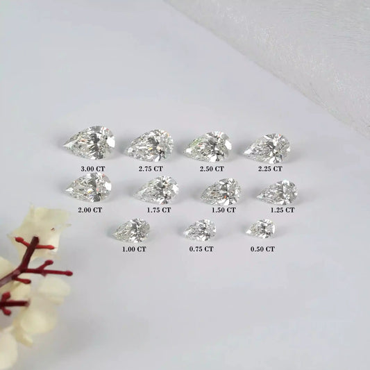 IGI Certified Pear Cut Lab Grown  Diamond