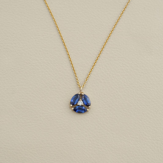 Sapphire Marquise Gemstone Pendant