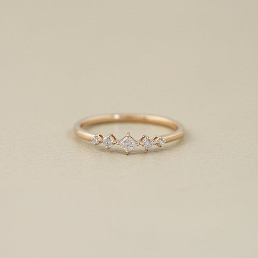 Princess Cut Five Stone Ring