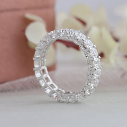 Old Mine Cushion Cut Wedding Band