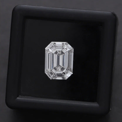 1.37 Carat Emerald Shape Pie Cut Lab Grown Diamond