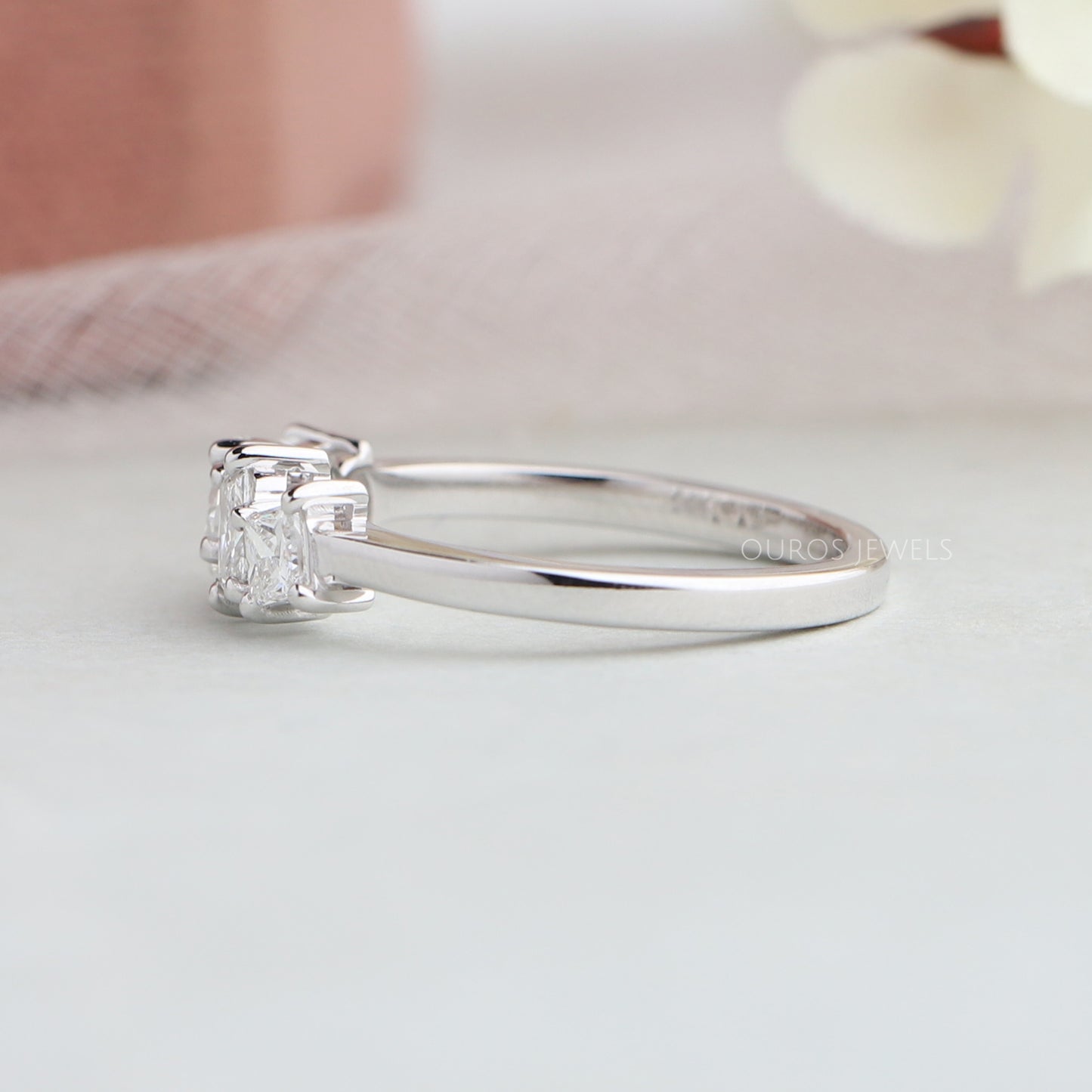 Multi Shape Four Stone Lab Diamond Ring