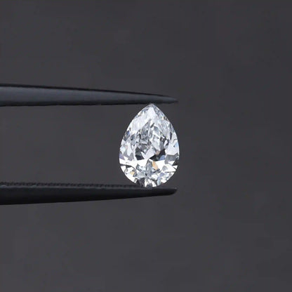 0.60 Carat Light Blue Pear Cut Lab Grown Diamond