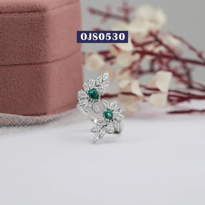 Multi Shape Lab Diamond Bypass Dainty Ring