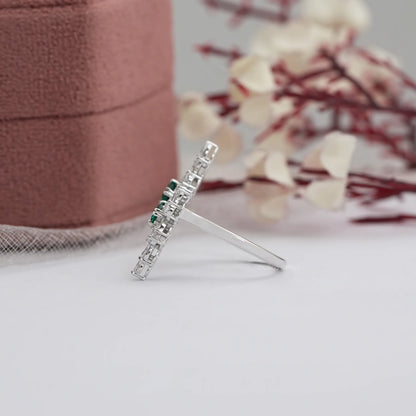 Multi Shape Lab Diamond Bypass Dainty Ring