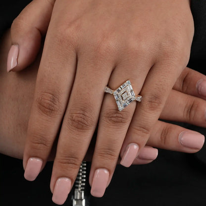 Multi Shape Lab Grown Diamond  Bridal  Ring