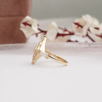 Multi Shape Lab Grown Diamond  Bridal  Ring