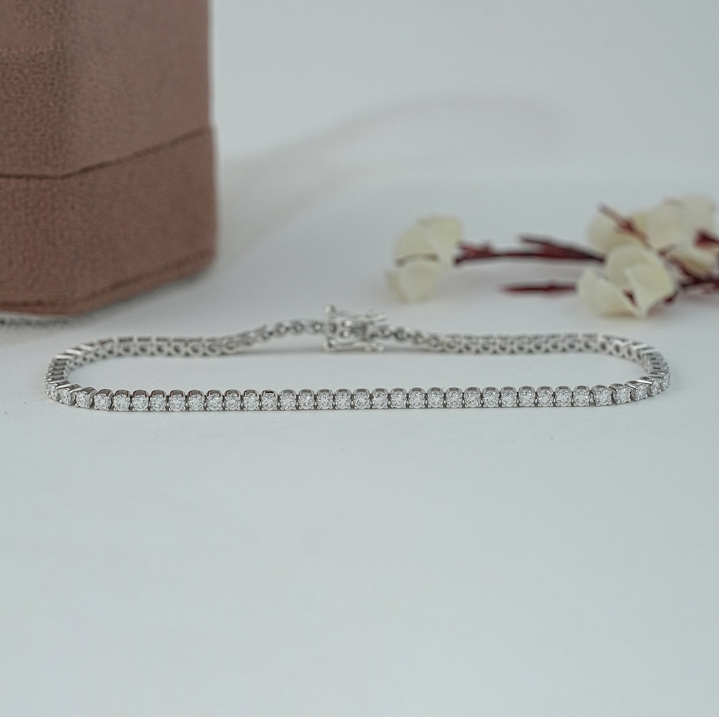 Brilliant Round Cut Lab Tennis Bracelet