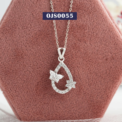 Butterfly Cut Lab Diamond  Pendant