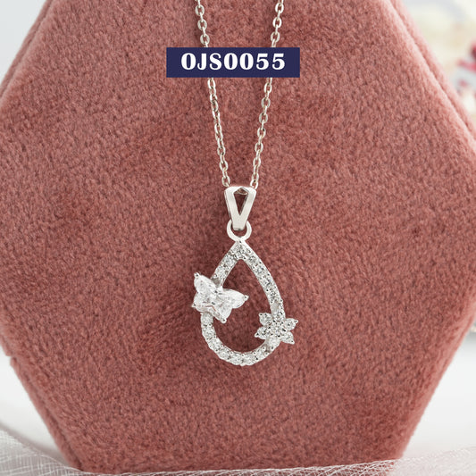 Butterfly Cut Lab Diamond  Pendant