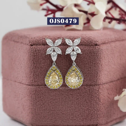 Multi  Shape Lab Diamond  Earrings