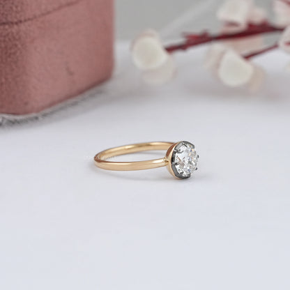 Solitaire Old European Round Cut  Ring