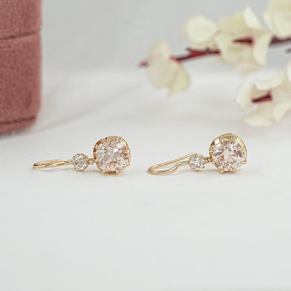 Fancy Yellow Square Cushion Cut Earrings