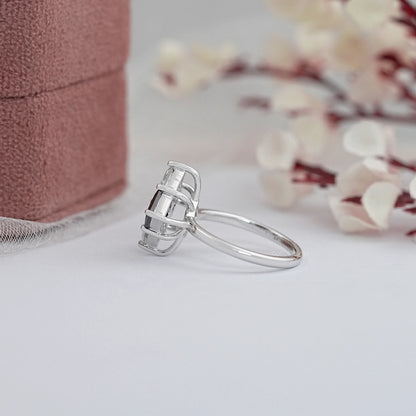 Black Princess Shape Lab Diamond Ring