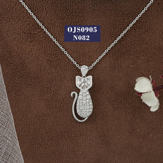Cat Cut Lab Diamond Pendant
