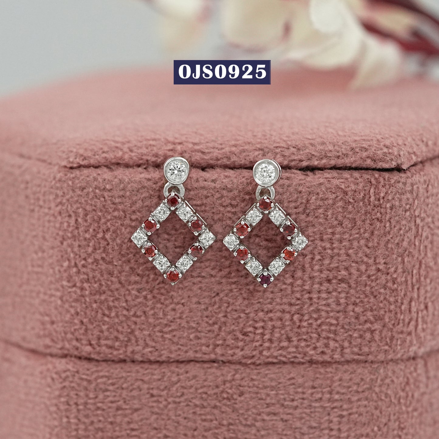 Gemstone Lab Created Diamond  Earrings
