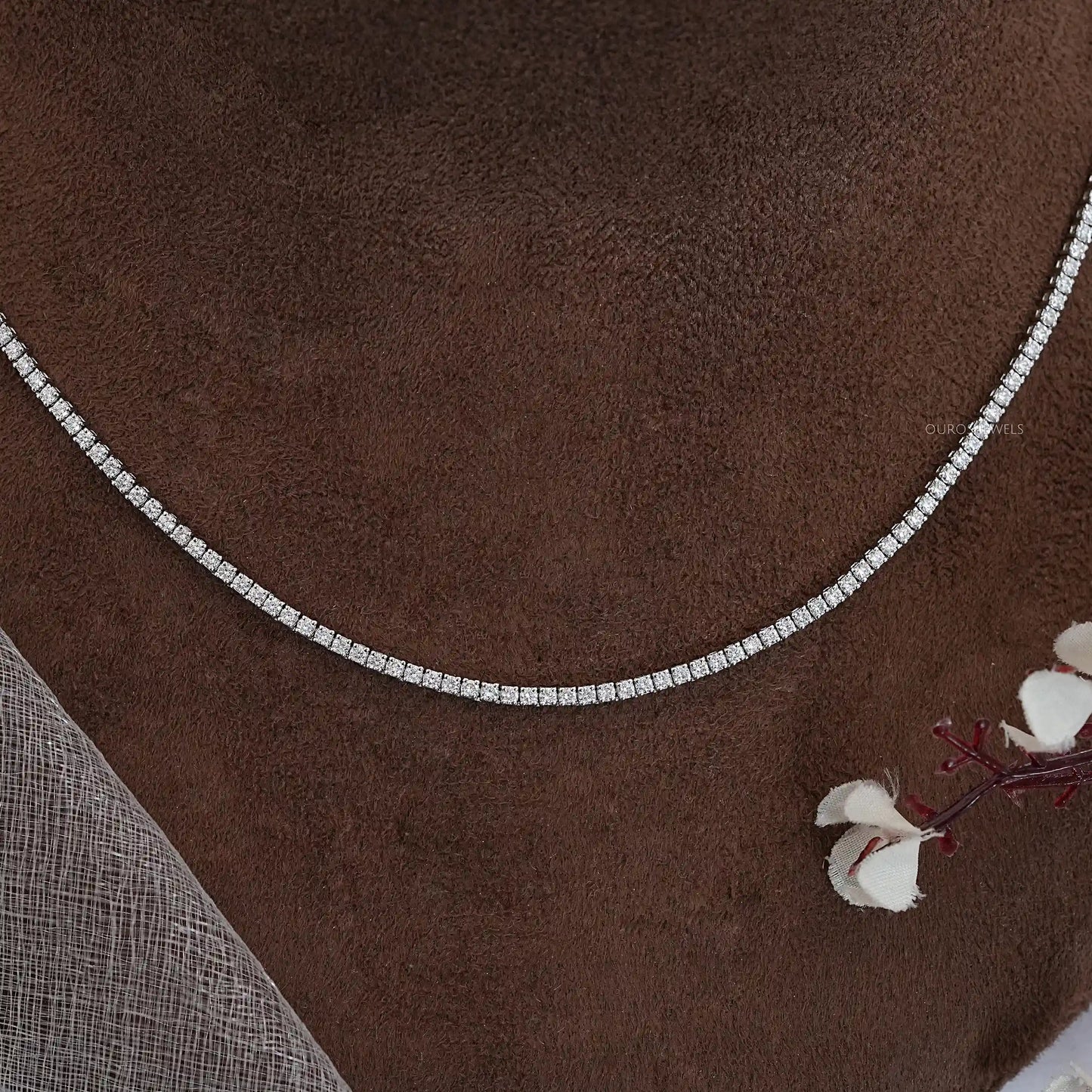 1.60 MM Round Cut Lab Diamond Tennis Bracelet