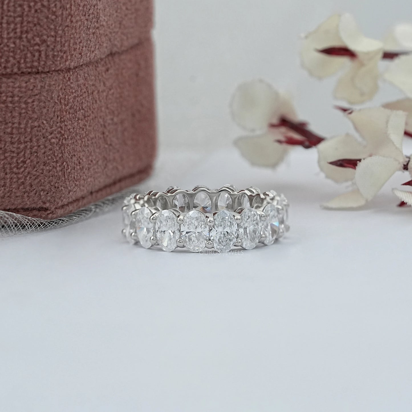 Oval Diamond Eternity Band