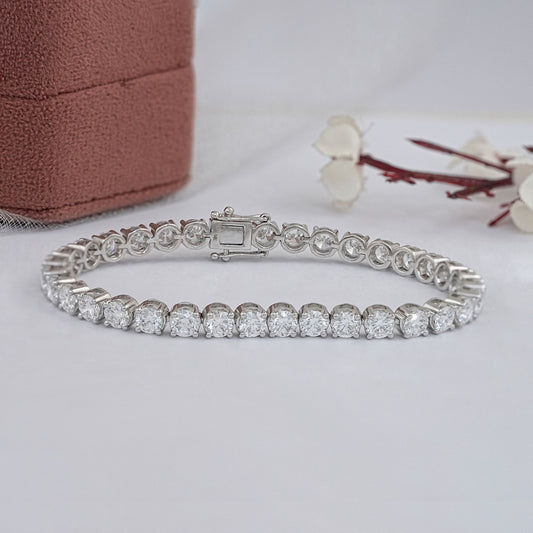 4.30 MM Round Lab Diamond Tennis Bracelet