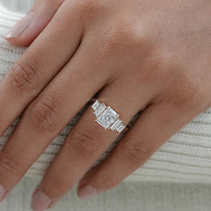 Radiant Diamond Five Stone Ring