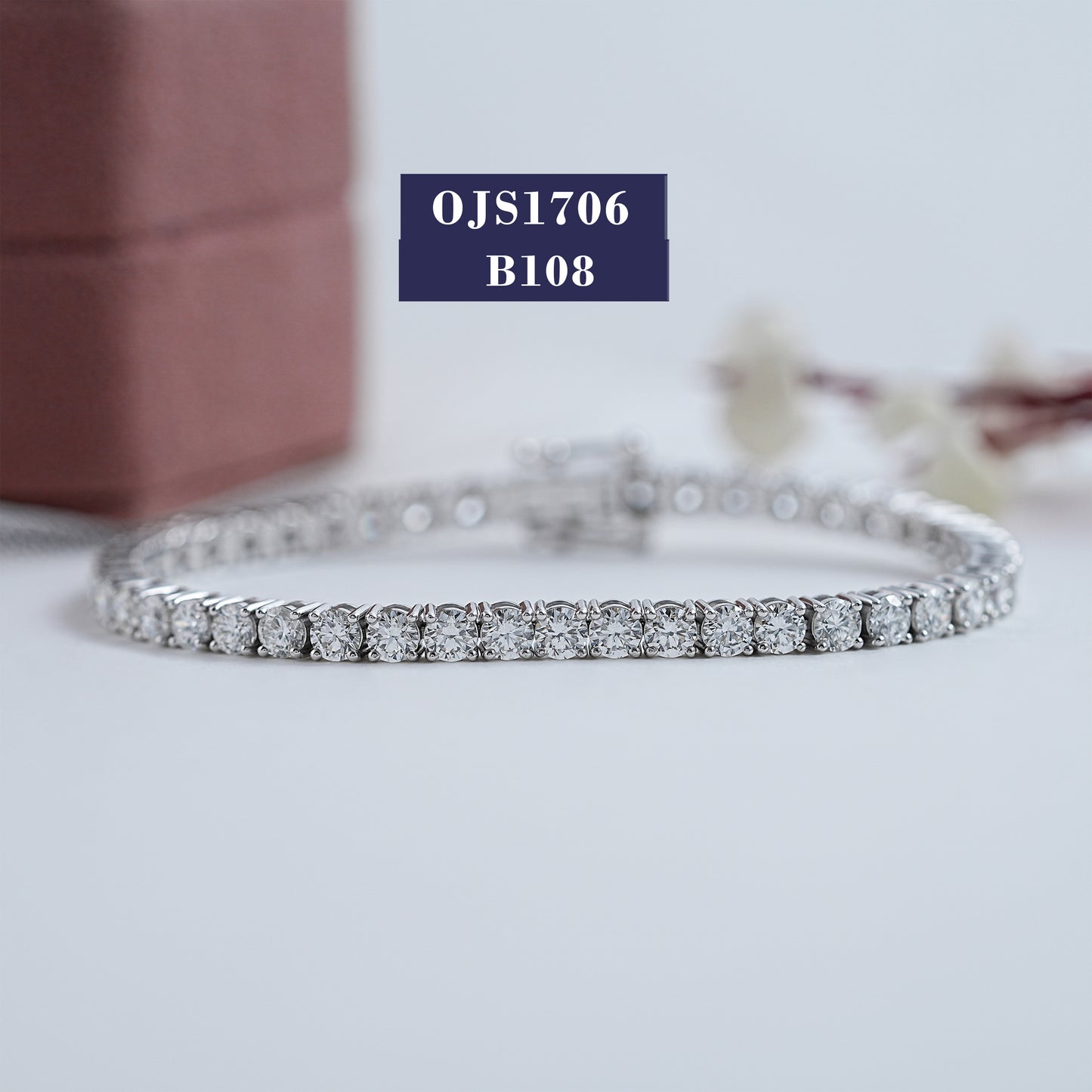 3.70MM Round Diamond Tennis Bracelet