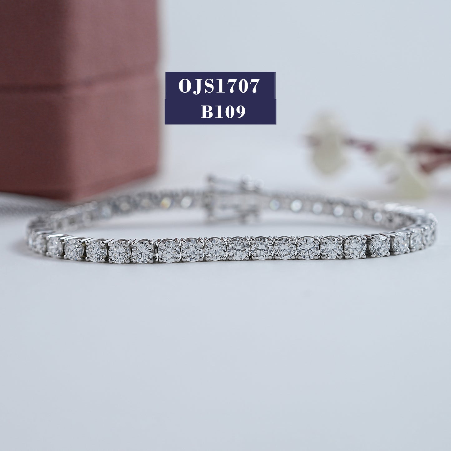 3.80MM Round Diamond Tennis Bracelet