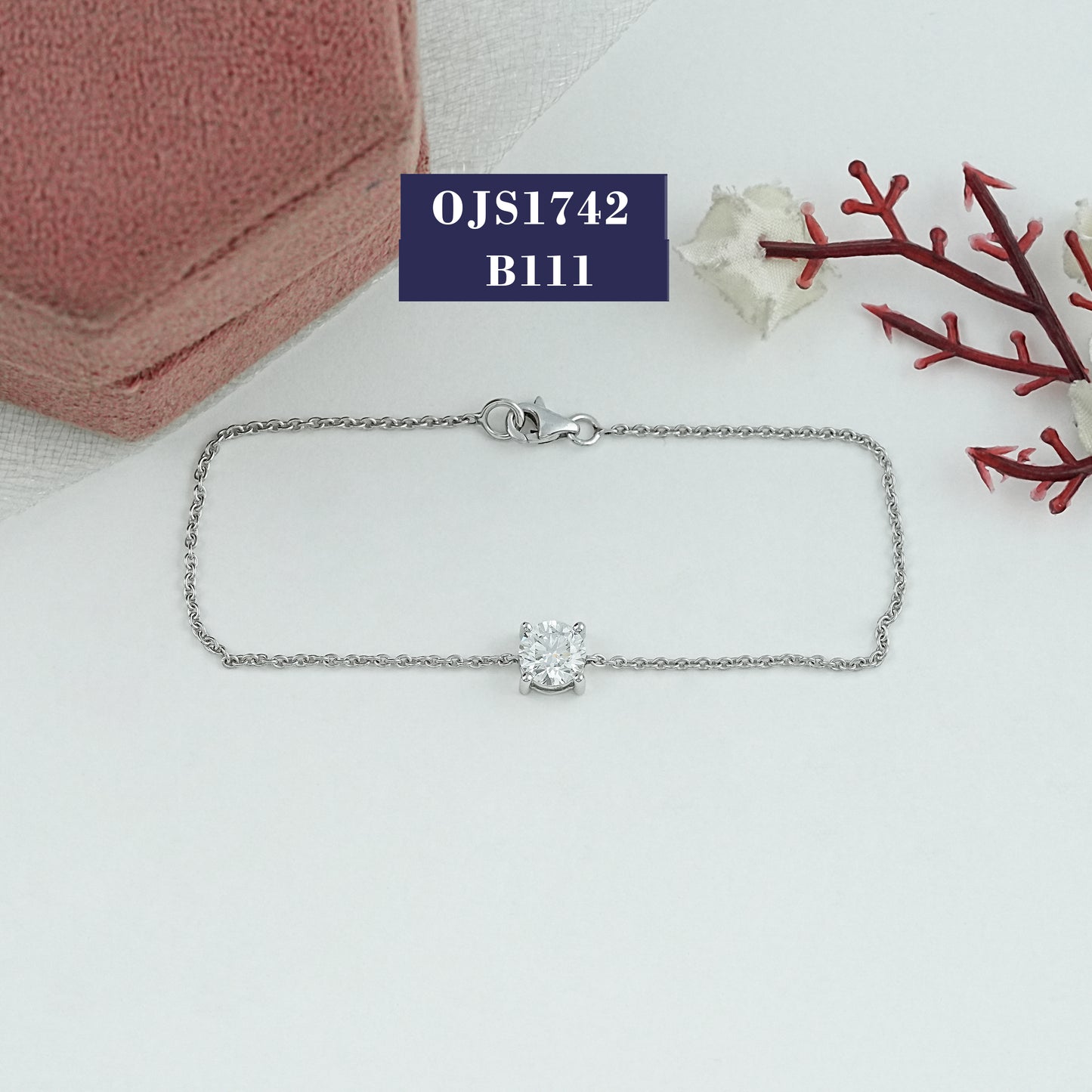 Round Diamond Solitaire Bracelet
